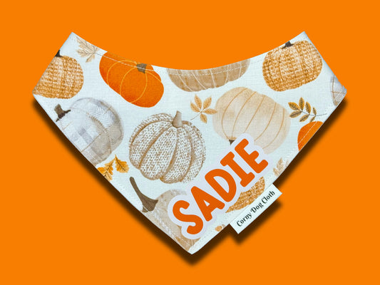 Pumpkin Tails Custom Bandana