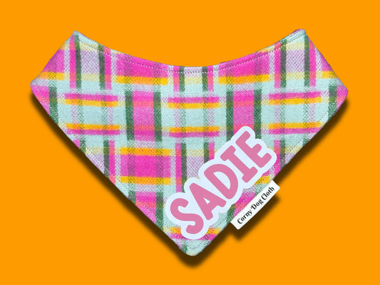 Vibrant Flannel Custom Bandana