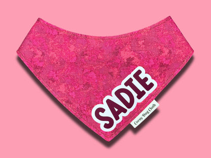 Burgundy Bark Custom Bandana