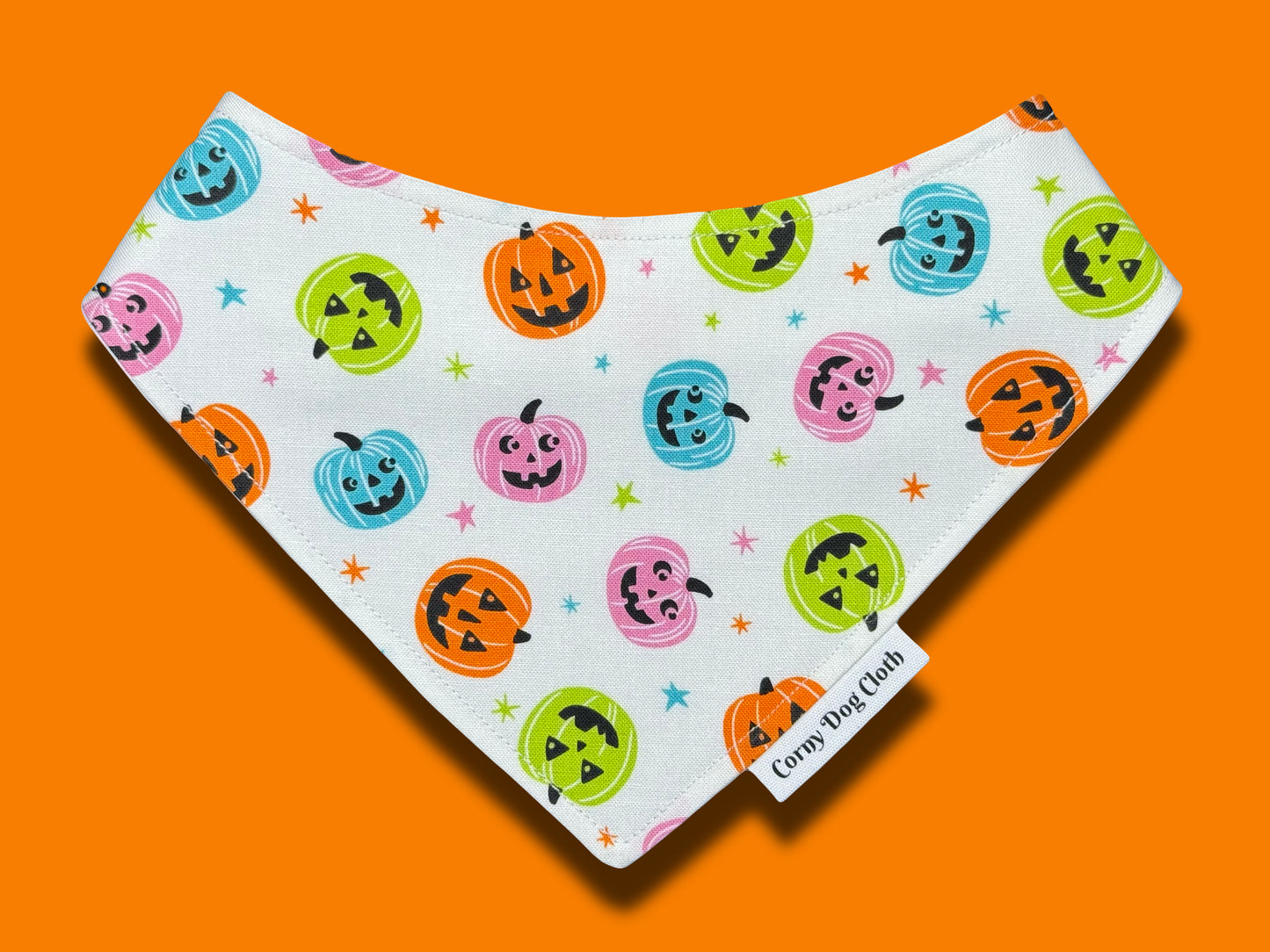 Jack-o-Joy White Custom Bandana