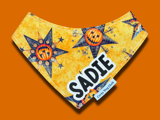 Starry Pumpkin Custom Bandana