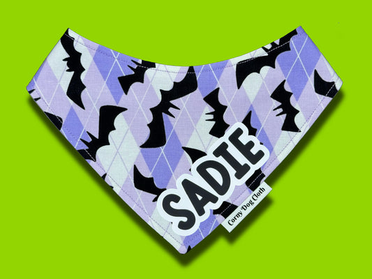 Batty Lilac Custom Bandana