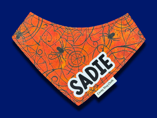 Web Woof Custom Glitter Bandana