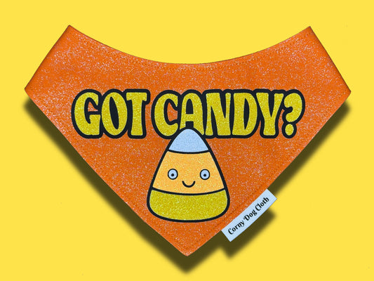 Got Candy? Orange Glitter Bandana