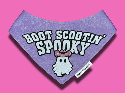 Boot Scootin' Spooky Lilac Glitter Bandana
