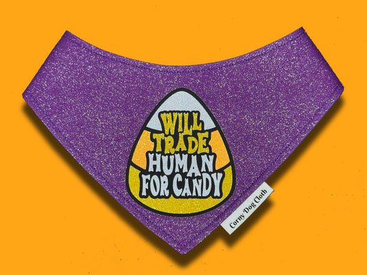 Sweet Tooth Purple Glitter Bandana