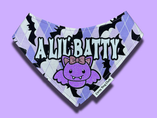 A Lil' Batty Lilac Bandana