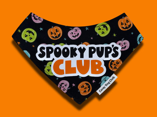 Spooky Pup's Club Black Bandana