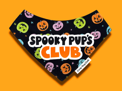 Spooky Pup's Club Black Bandana