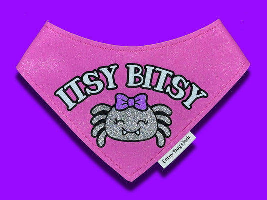 Itsy Bitsy Pink Glitter Bandana