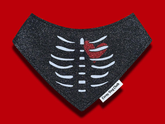 X-Ray Vision Black Glitter Bandana