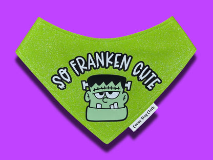 Frankenstein Light Green Glitter Bandana