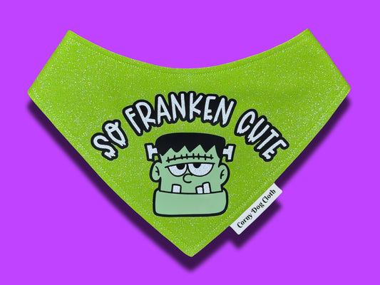 Frankenstein Light Green Glitter Bandana