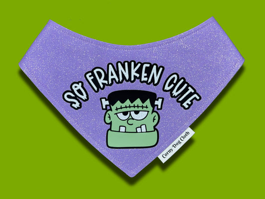 Frankenstein Lilac Glitter Bandana