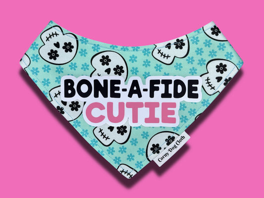 Bone-a-Fide Cutie Mint Bandana