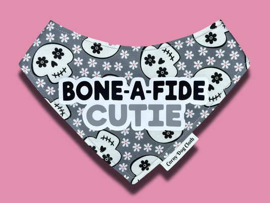 Bone-a-Fide Cutie Gray Bandana