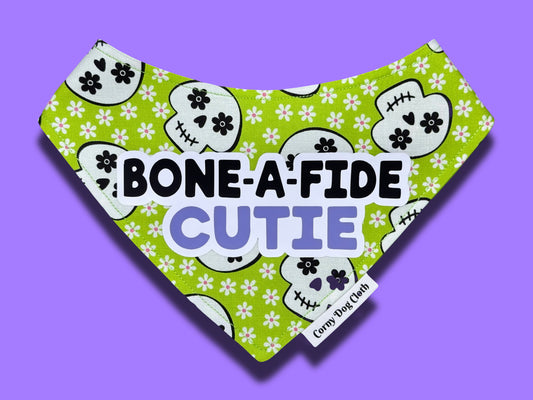 Bone-a-Fide Cutie Green Bandana