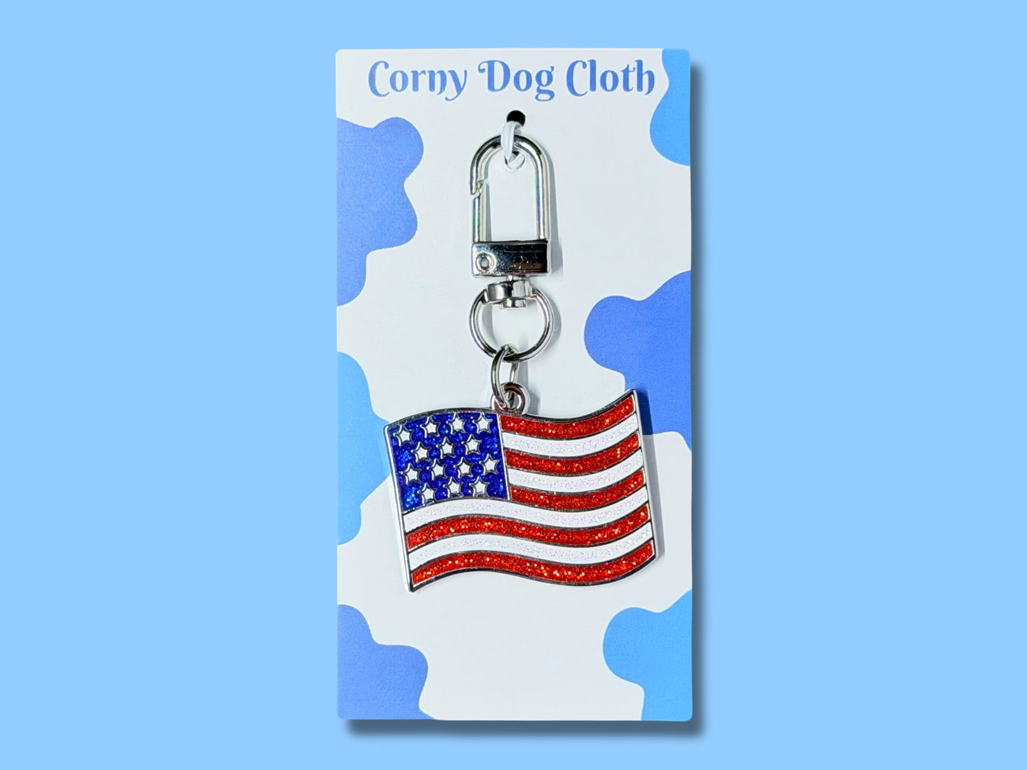 American Flag Dog Tag