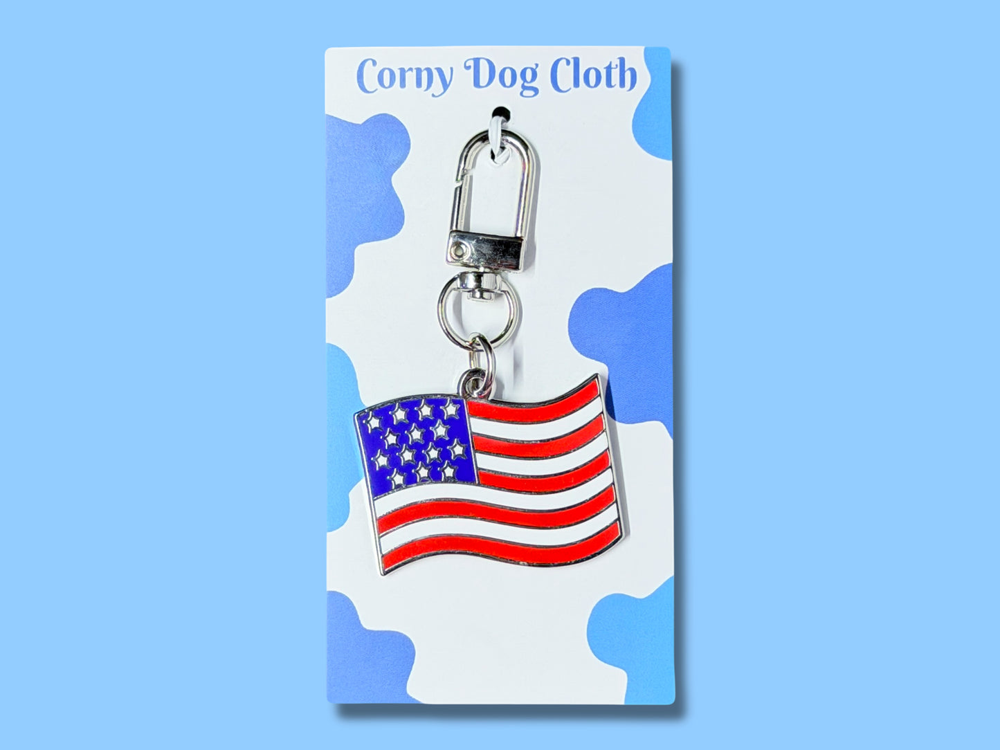 American Flag Dog Tag