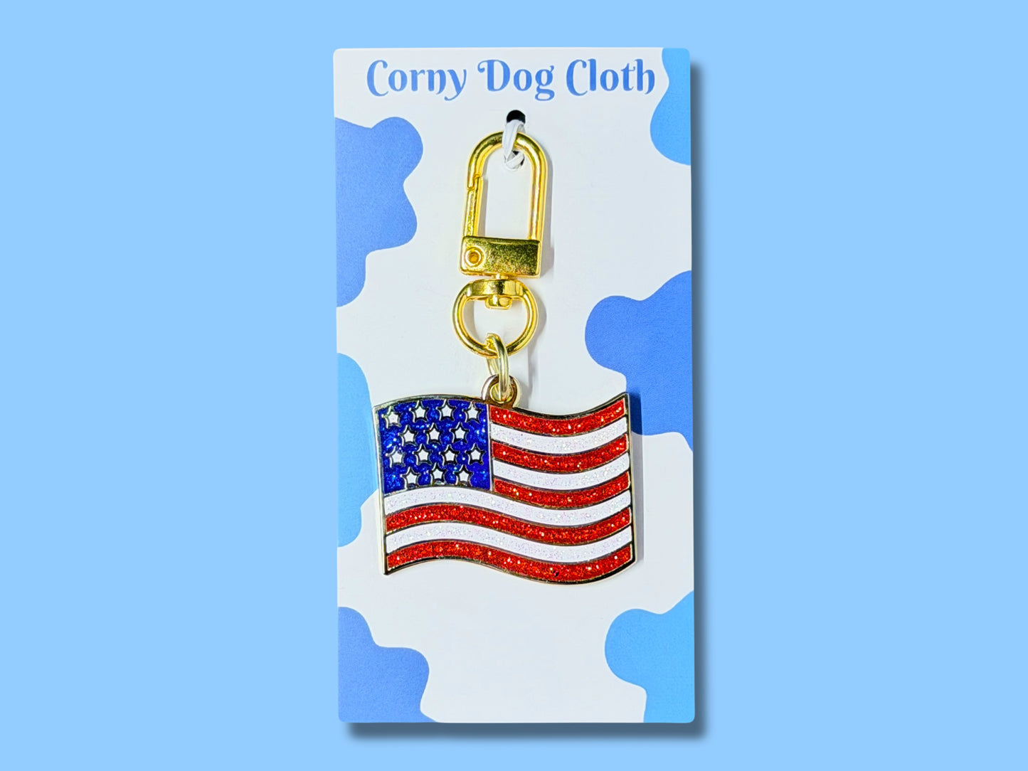 American Flag Dog Tag