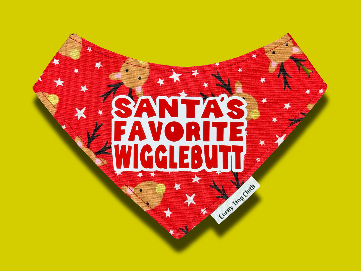 Santa's Favorite Wigglebutt Red Bandana