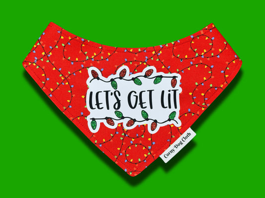 Let's Get Lit Red Bandana