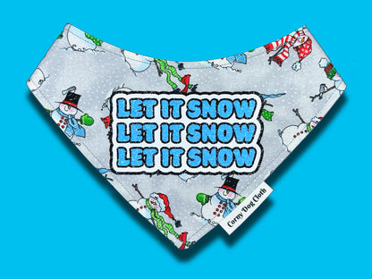 Let It Snow Glitter Bandana