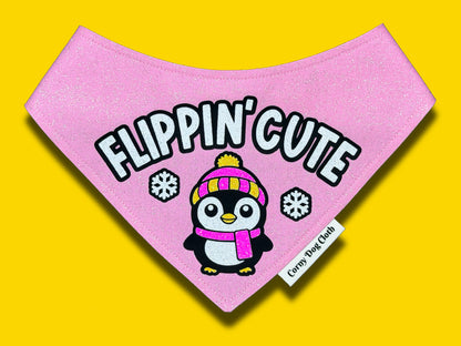 Flippin' Cute Light Pink Glitter Bandana