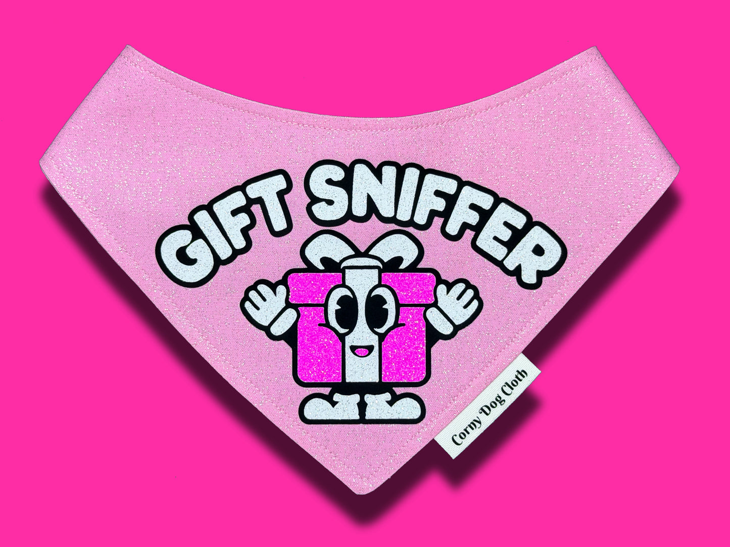 Gift Sniffer Light Pink Glitter Bandana