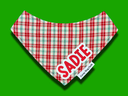 Classic Check Pup Custom Bandana