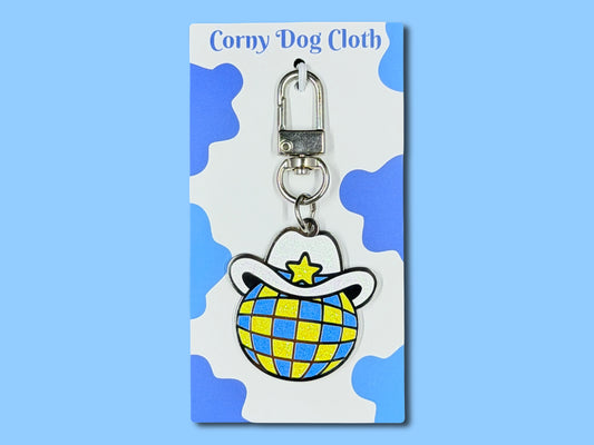 Drop the Ball Blue Dog Tag