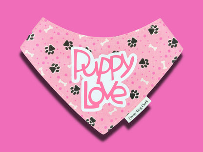 Puppy Love Pink Bandana