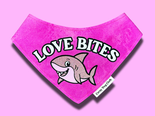 Love Bites Pink Tie-Dye Bandana