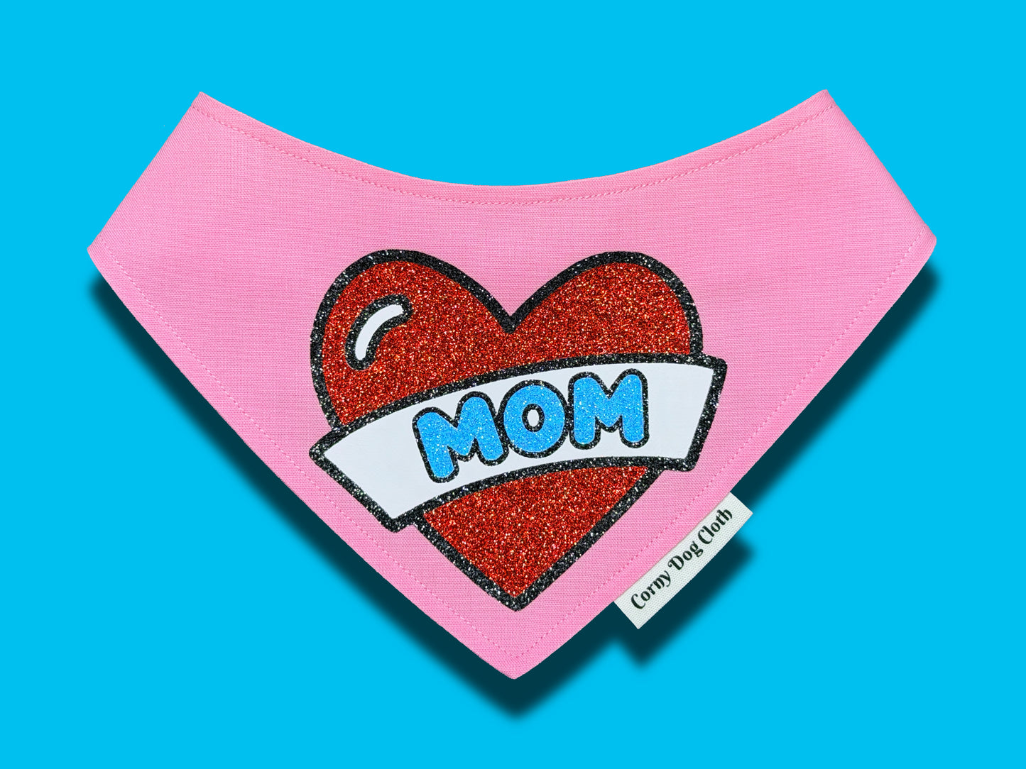 Mom Heart Light Pink Bandana