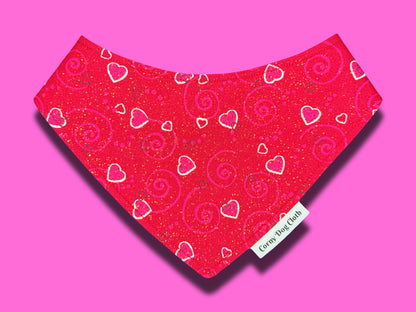 Puppy Crush Custom Glitter Bandana