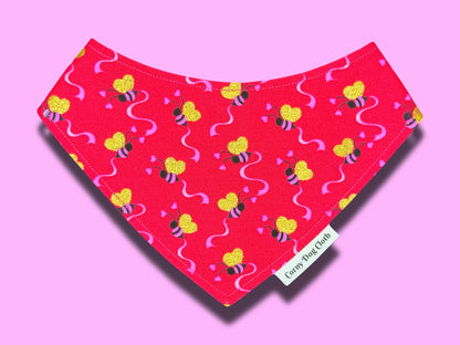 Hive of Hearts Custom Glitter Bandana