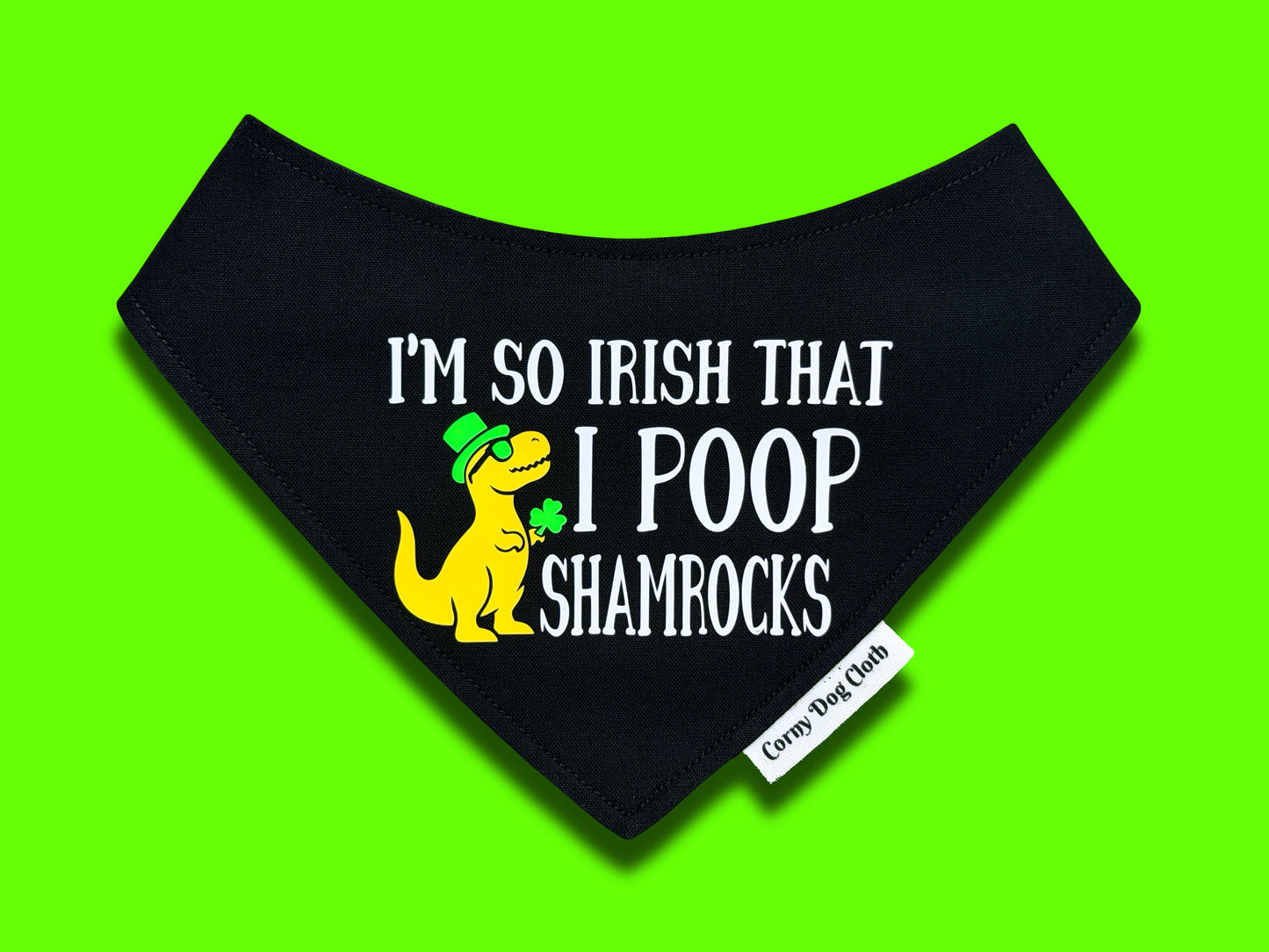 I'm so Irish Black Bandana