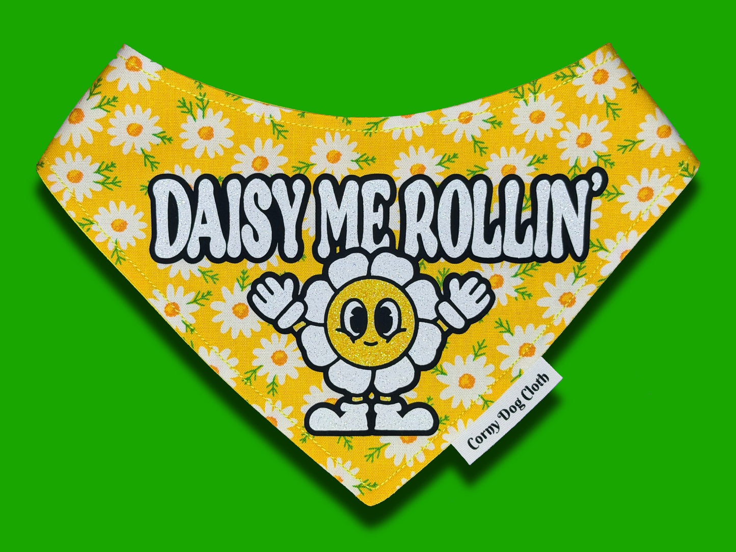 Daisy Me Rollin' Yellow Bandana