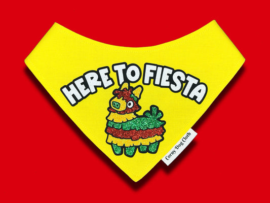 Here to Fiesta Yellow Bandana