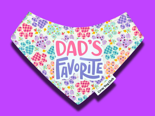 Dad's Favorite Glitter Bandana
