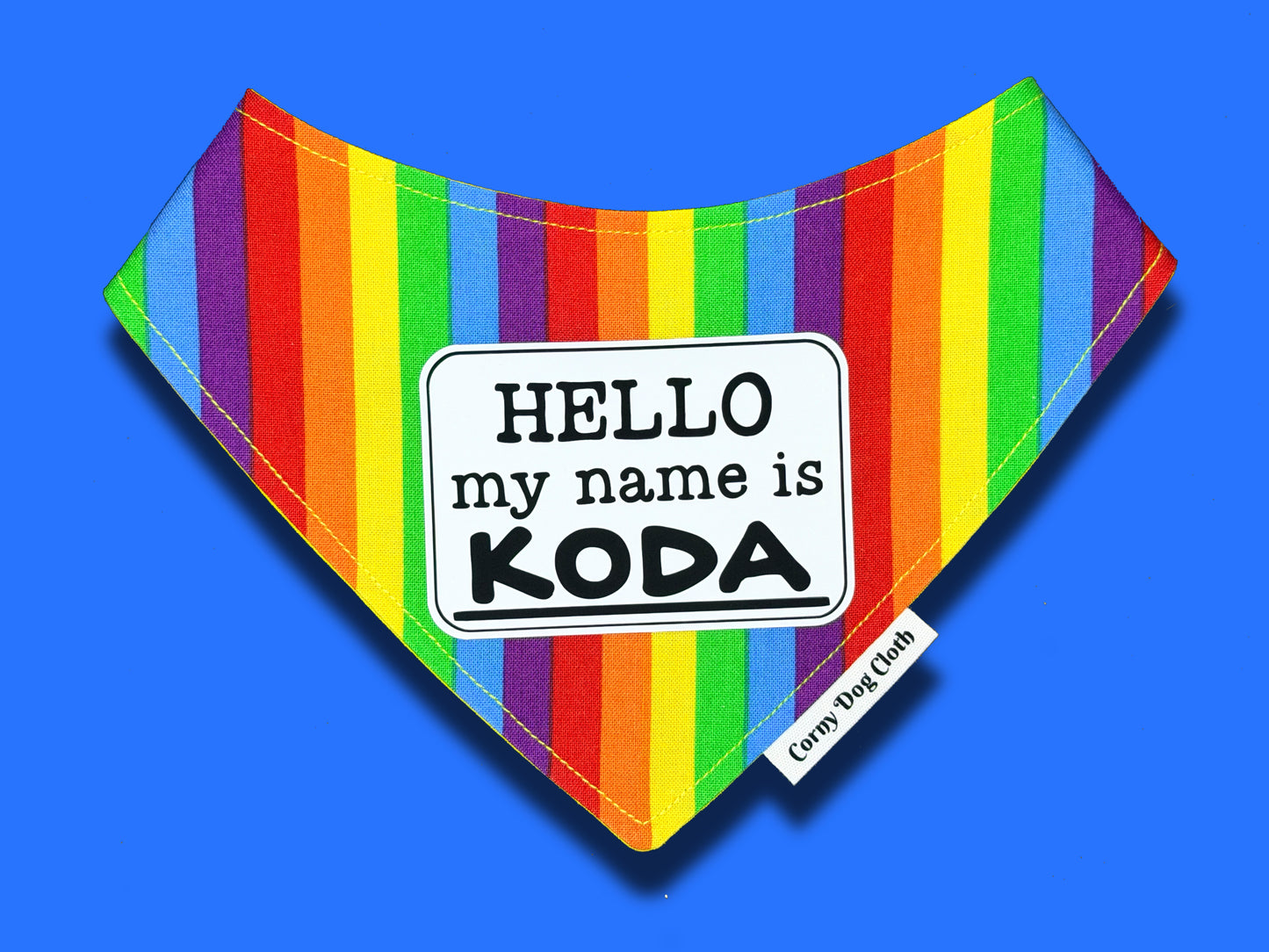 Hello My Name is Pride Personalized Bandana