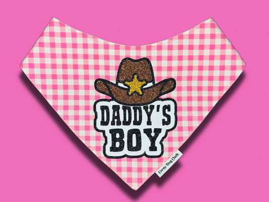 Daddy's Boy Pink Bandana