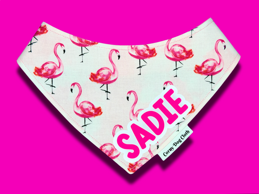 Let’s Flamingo Custom Bandana