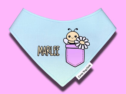 Pup Pocket Personalized Mint Bandana