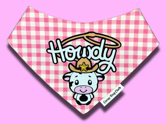 Howdy Pink Bandana