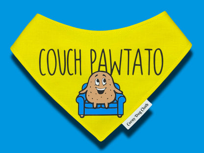 Couch Pawtato Yellow Bandana