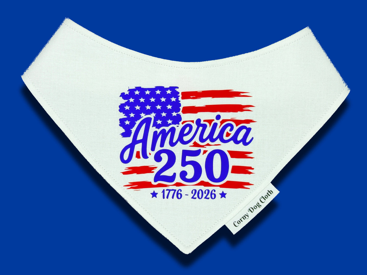 America 250 White Bandana