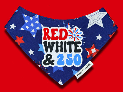 Red, White and 250 Bandana