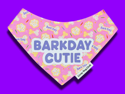 Barkday Cutie Pink Bandana