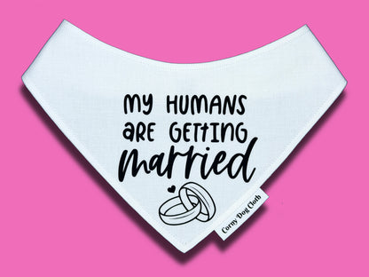 Getting Married White Bandana